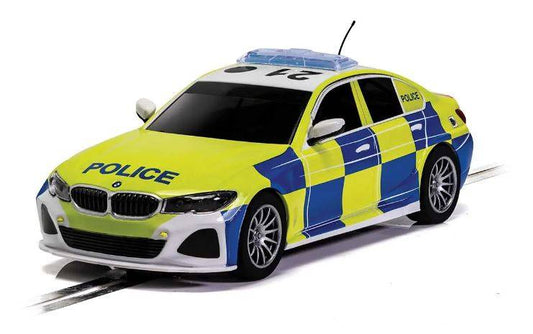 MODELLINO IN SCALA COMPATIBILE CON BMW 330i M-SPORT POLICE EDITION SLOT 1:32 SCALEXTRIC C4165