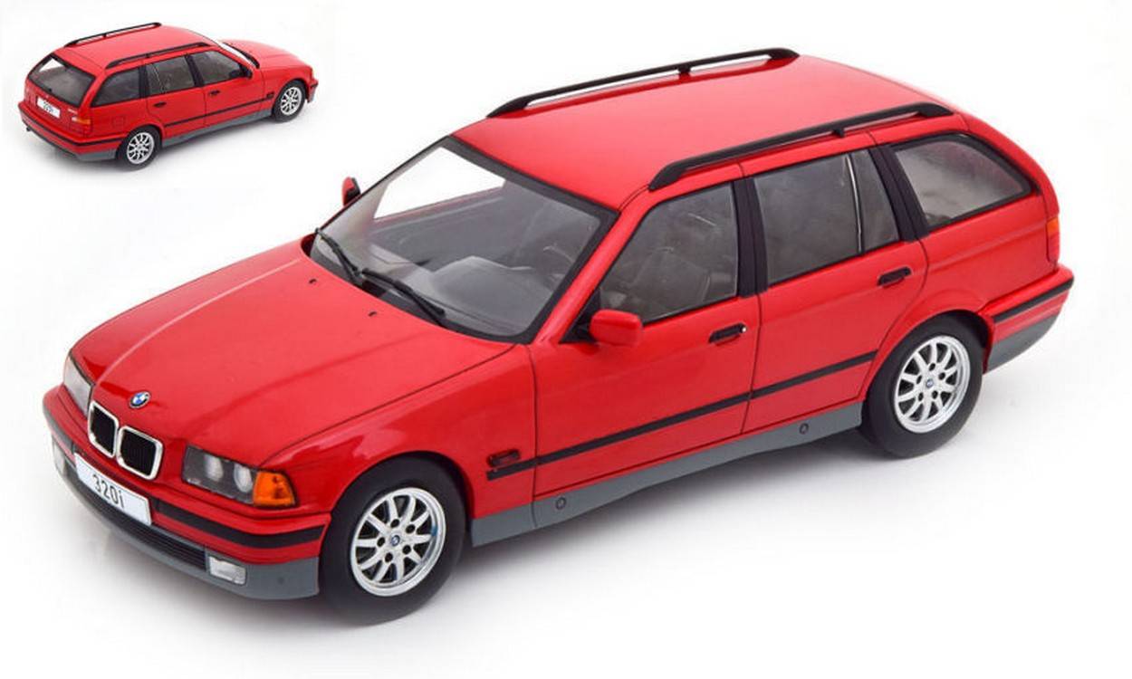 MODELE REDUIT COMPATIBLE AVEC BMW 3ème (E36) TOURING ROUGE 1:18 MODELCARGROUP MCG18154