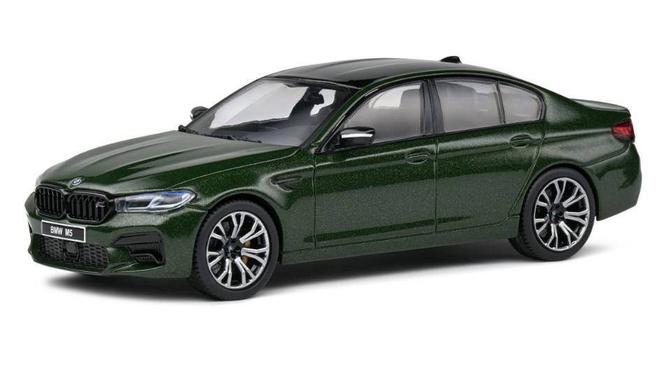 MODELLINO IN SCALA COMPATIBILE CON BMW 5 SERIES M5 (F90) V8 BITURBO 2021 GREEN 1:43 SOLIDO SL4312701