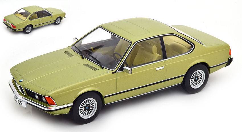 MODELLINO IN SCALA COMPATIBILE CON BMW 6er (E24) LIGHT GREEN METALLIC 1:18 MODELCARGROUP MCG18163