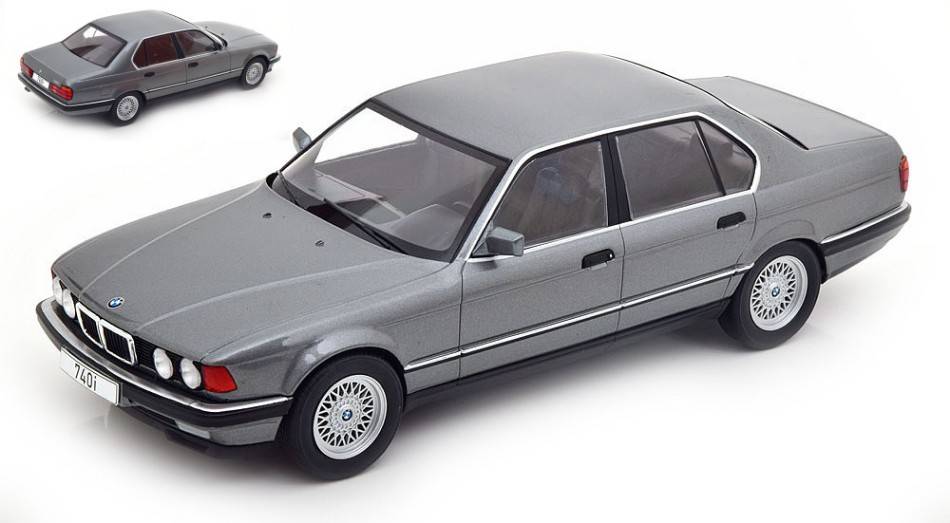 MODELLINO IN SCALA COMPATIBILE CON BMW 730i (E32) 7 SERIES METALLIC GREY 1:18 MODELCARGROUP MCG18161