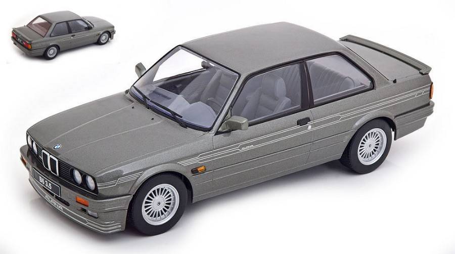MODELLINO IN SCALA COMPATIBILE CON BMW ALPINA B6 3.5 E30 1988 GREY METALLIC 1:18 KK SCALE KKDC180703
