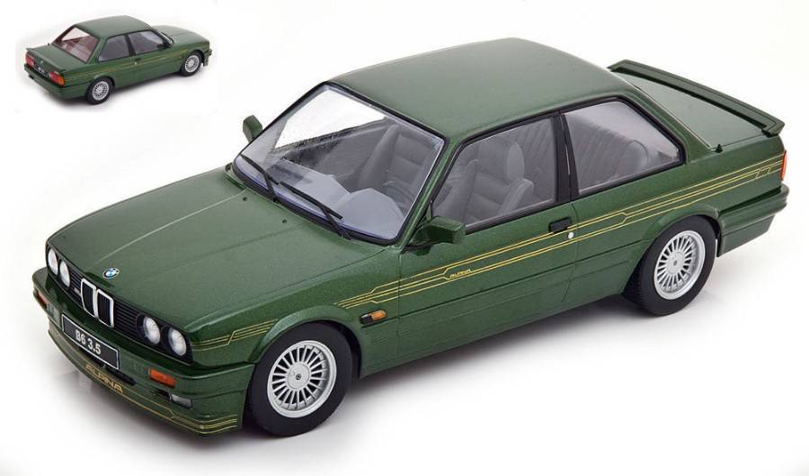 MODELLINO IN SCALA COMPATIBILE CON BMW ALPINA B6 3.5 E30 1988 METALLIC GREEN 1:18 KK SCALE KKDC180702
