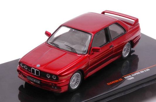 MODELLINO IN SCALA COMPATIBILE CON BMW ALPINA B6 3.5S 1989 MET.RED 1:43 IXO MODEL CLC453