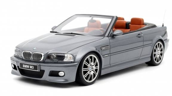 MODELLINO IN SCALA COMPATIBILE CON BMW E46 M3 CONVERTIBLE 2004 GREY 1:18 OTTOMOBILE OT1006