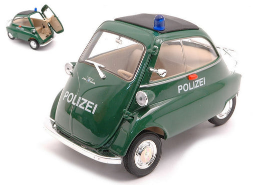 MODELLINO IN SCALA COMPATIBILE CON BMW ISETTA 250 POLICE 1:18 WELLY WE24096GP