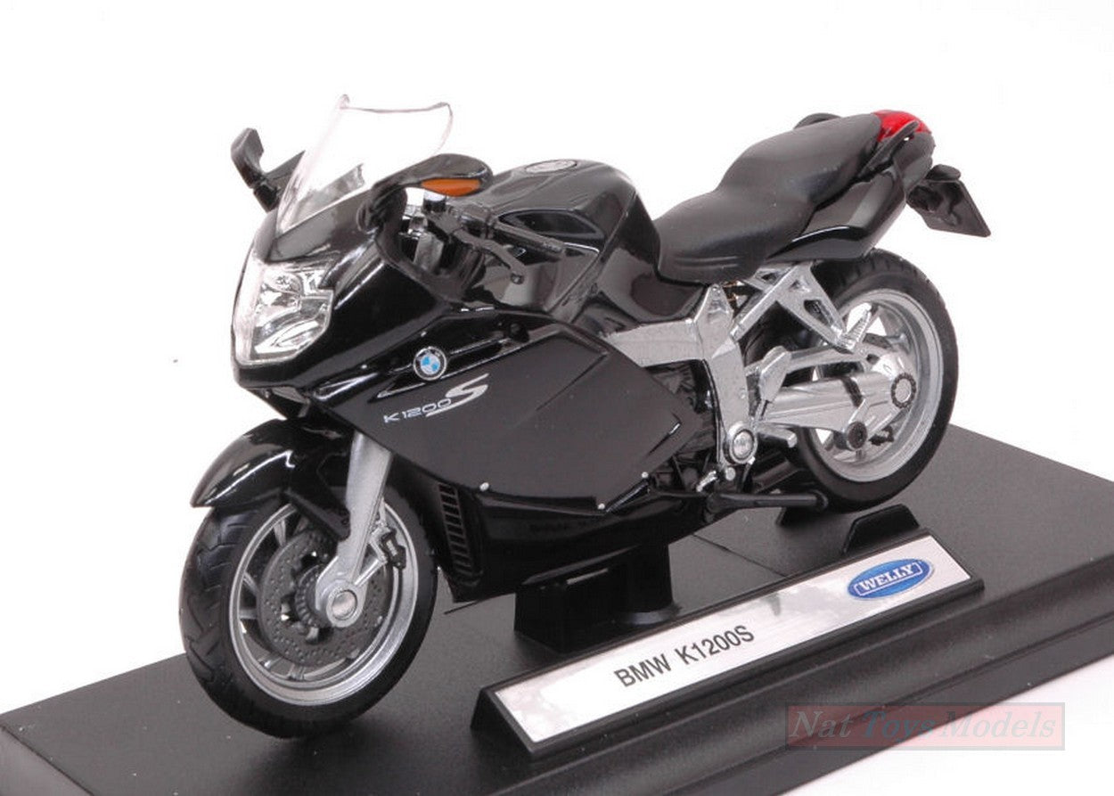 MODELLINO IN SCALA COMPATIBILE CON BMW K 1200S 1:18  WELLY WE38511M