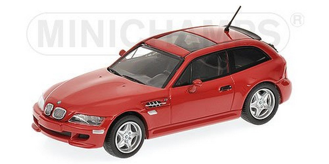 MODELLINO IN SCALA COMPATIBILE CON BMW M COUPE  2002 RED 1:43 MINICHAMPS PM400029062