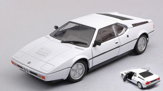 MODELLINO IN SCALA COMPATIBILE CON BMW M1 WHITE 1:24 WELLY WE24098W