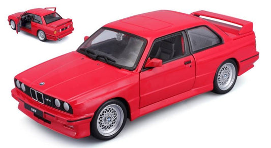 MODELLINO IN SCALA COMPATIBILE CON BMW M3 (E30) 1988 RED 1:24 BURAGO BU21100R