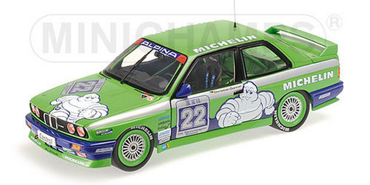 SCALE MODEL COMPATIBLE WITH BMW M3 TEAM ALPINA N.22 WINNER HOCKENHEIM DTM 1988 C.DANNER 1:18 MINICHAMPS PM180882022