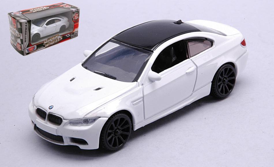 SCALE MODEL COMPATIBLE WITH BMW M3 WHITE 1:43 MOTORMAX MTM4069 DIE CAST