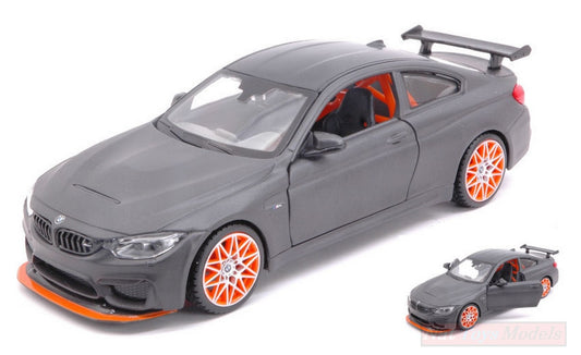 MODELLINO IN SCALA COMPATIBILE CON BMW M4 GTS MATT GREY 1:24 MAISTO MI31246MG
