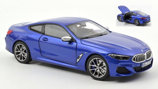 SCALE MODEL COMPATIBLE WITH BMW M850i ​​2019 BLUE METALLIC 1:18 NOREV NV183286