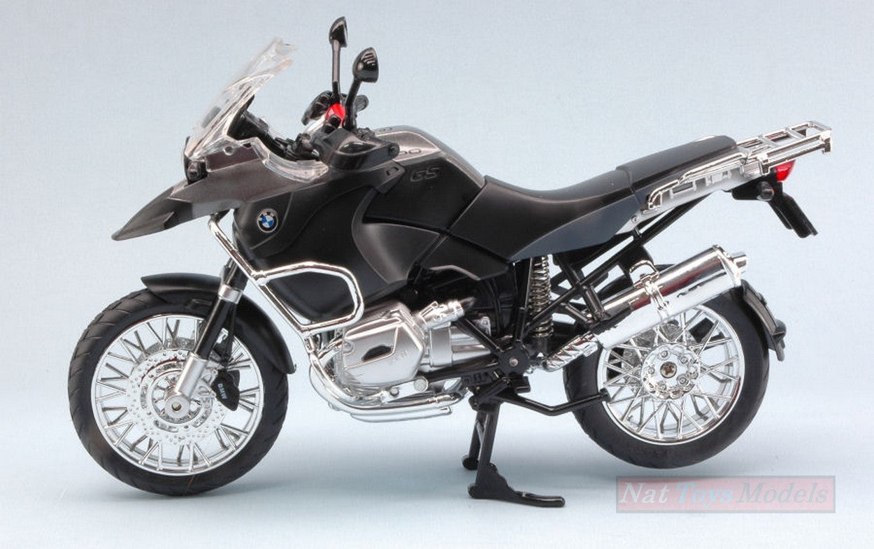MODÈLE RÉDUIT COMPATIBLE AVEC BMW R1200GS GRIS 1:9 RASTAR RAT42000GY