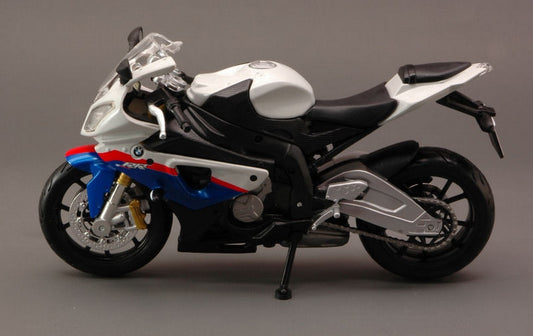 MODELE REDUIT COMPATIBLE AVEC BMW S 1000 RR BLANC 1:12 MAISTO MI10042W