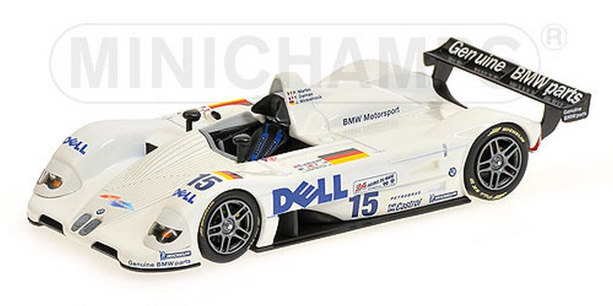 MODELLINO IN SCALA COMPATIBILE CON BMW V12 LMR N.15 WINNER LE MANS 1999 WINKELHOCK-MARTINI-DALMAS 1:43 MINICHAMPS PM430992915