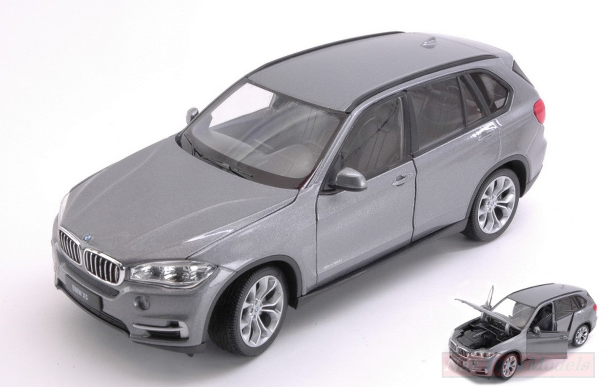 SCALE MODEL COMPATIBLE WITH BMW X5 2015 GRAY 1:24-27 WELLY WE24052GY