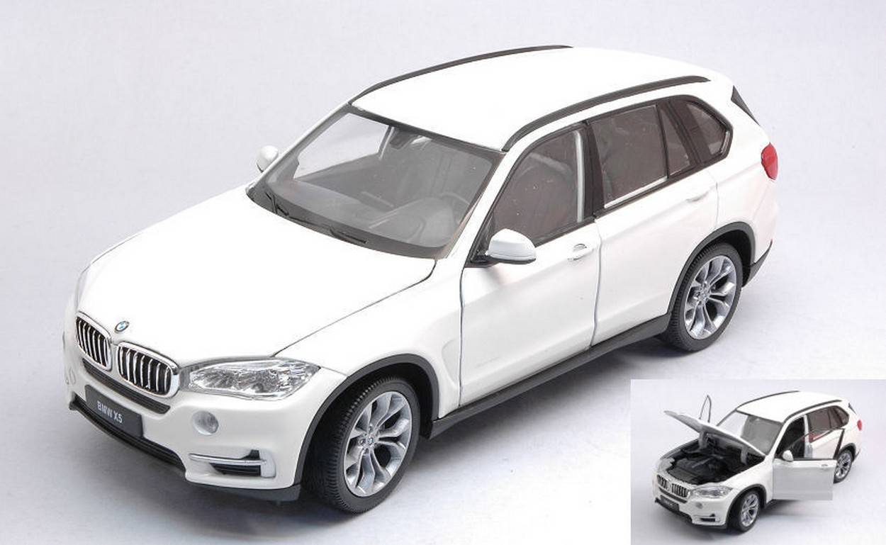 SCALE MODEL COMPATIBLE WITH BMW X5 WHITE 1:24 WELLY WE24052W DIE CAST