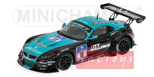 MODELE REDUIT COMPATIBLE AVEC BMW Z4 GT3 N.18 NURBURGRING 2012 GORANSSON-KLINGMANN-LAMY-WITTMANN 1:43 MINICHAMPS PM43712291