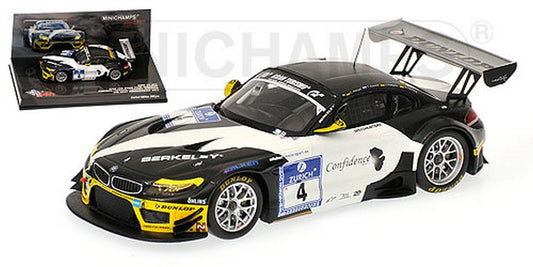 MODELE REDUIT COMPATIBLE AVEC BMW Z4 GT3 N.4 24H NURBURGRING 2011 1:43 MINICHAMPS PM437112904