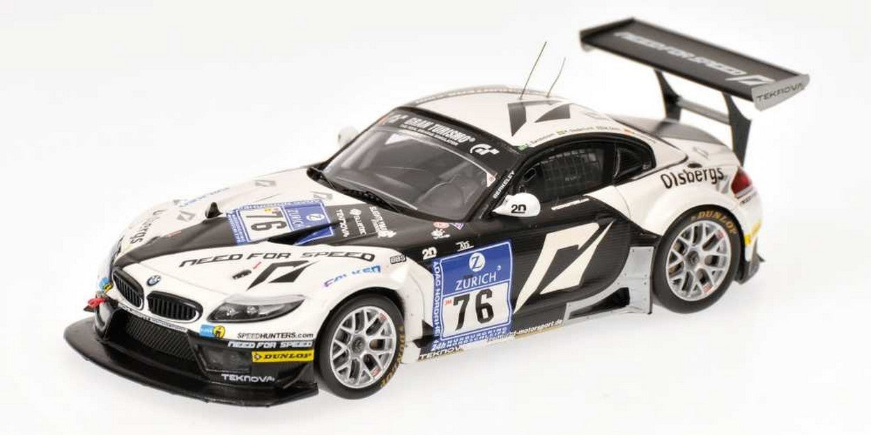 MODELE REDUIT COMPATIBLE AVEC BMW Z4 GT3 N.76 NURBURGRING 2010 1:43 MINICHAMPS PM437102076