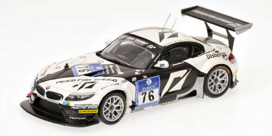 MODELE REDUIT COMPATIBLE AVEC BMW Z4 GT3 N.76 NURBURGRING 2010 1:43 MINICHAMPS PM437102076