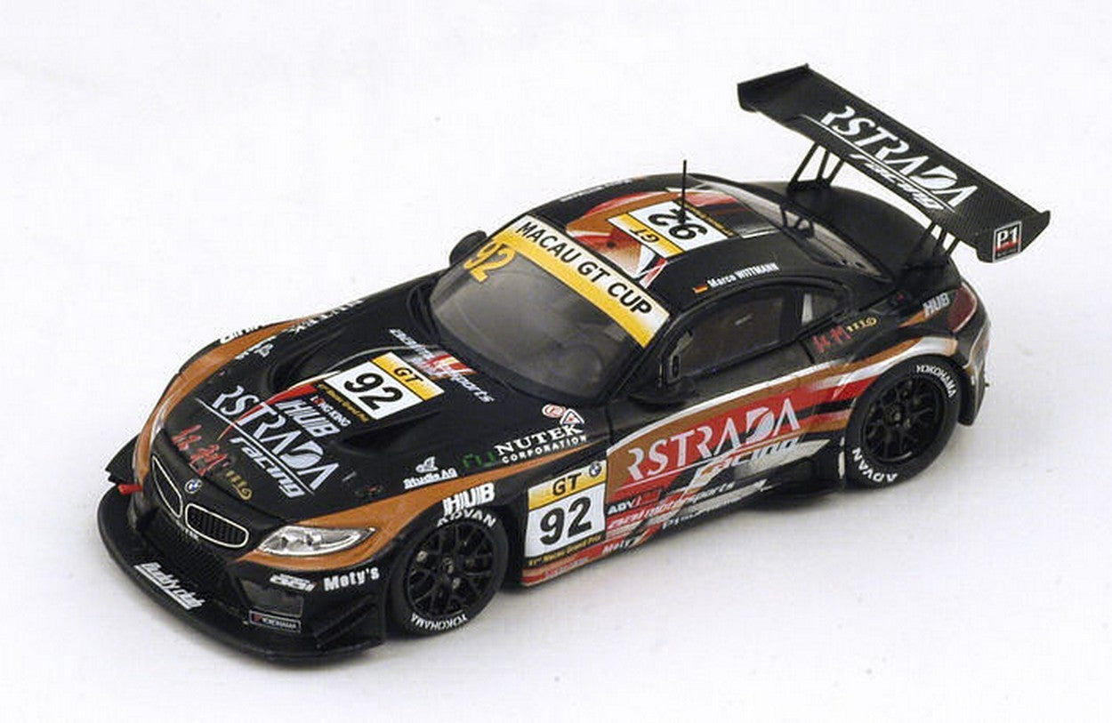 MODELE REDUIT COMPATIBLE AVEC BMW Z4 GT3 N.92 7ème MACAO GP GT CUP 2014 M.WITTMANN 1:43 SPARK MODEL SA073