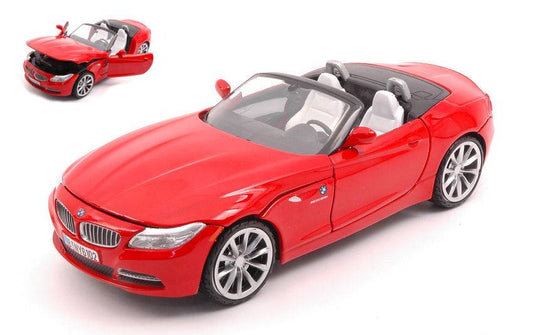 MODELE REDUIT COMPATIBLE AVEC BMW Z4 ROADSTER 2010 ROUGE 1:24 MONDO MOTORS MM51048B