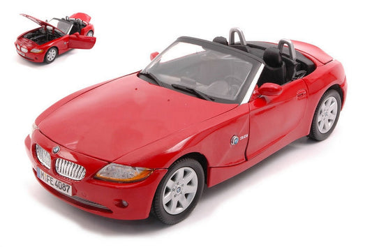 MODELLINO IN SCALA COMPATIBILE CON BMW Z4 SPIDER 2002 RED 1:18 MOTORMAX MTM73144R