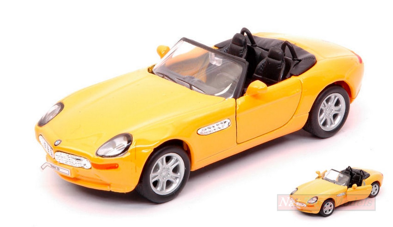 MODELLINO IN SCALA COMPATIBILE CON BMW Z8 YELLOW SCALA 1:34-39 cm 11 WELLY WE38513B