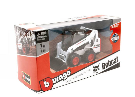 SCALE MODEL COMPATIBLE WITH BOBCAT S590 SKID-STEER LOADER WITH BUCKET 10 cm BURAGO BU31801