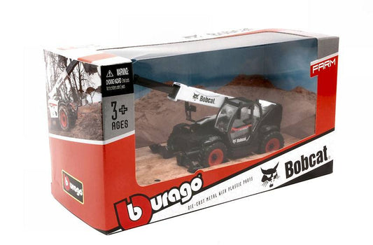 SCALE MODEL COMPATIBLE WITH BOBCAT T40.180SLP TELESCOPIC HANDLER W/MAN PLATFORM 1:50 BURAGO BU32088