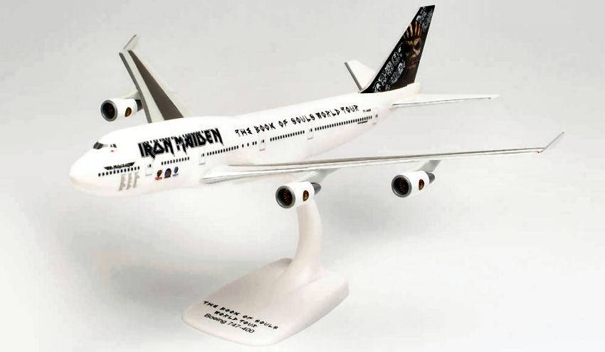 MODELLINO IN SCALA COMPATIBILE CON BOEING 747-400 IRON MAIDEN "ED FORCE ONE" 1:250 HERPA HP613293