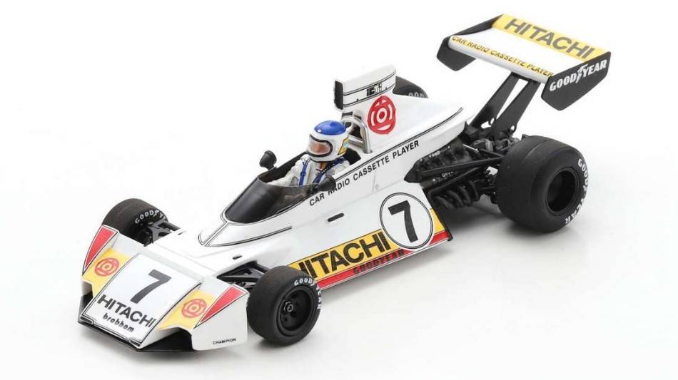 MODELE REDUIT COMPATIBLE AVEC BRABHAM BT44 N.7 GP DE BELGIQUE 1974 CARLOS REUTEMAN 1:43 SPARK MODEL S7428