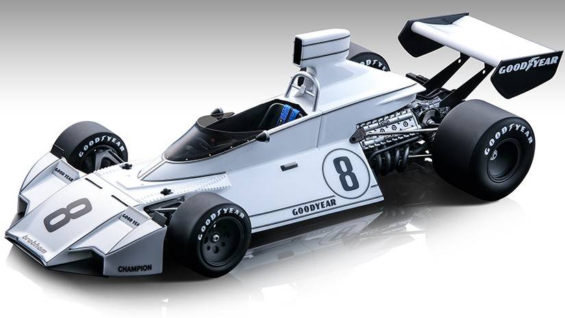 MODÈLE RÉDUIT COMPATIBLE AVEC BRABHAM BT44 SWEDEN GP 1974 R.VON OPEL 1:18 TECNOMODEL TMD18274B