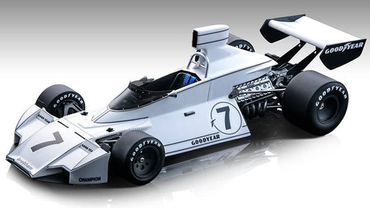 MODÈLE RÉDUIT COMPATIBLE AVEC BRABHAM BT44 WINNER USA GP 1974 C.REUTEMAN 1:18 TECNOMODEL TMD18274A