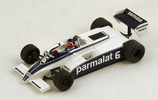 MODELE REDUIT COMPATIBLE AVEC BRABHAM BT49C H.REBAQUE 1981 N.6 DNQ MONACO GP 1:43 SPARK MODEL S4348