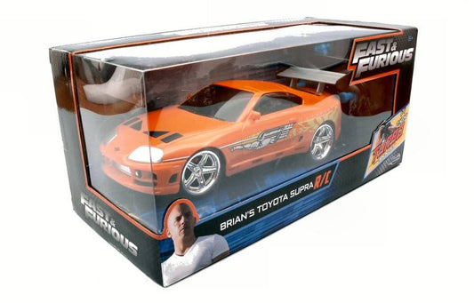SCALE MODEL COMPATIBLE WITH BRIAN'S TOYOTA SUPRA FAST &amp; FURIOUS RADIO CONTROL 1:24 JADA TOYS JADA97602