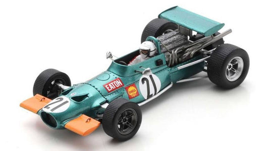 MODELE REDUIT COMPATIBLE AVEC BRM P139 N.21 GP D'AFRIQUE DU SUD 1970 GEORGE EATON 1:43 SPARK MODEL S2347