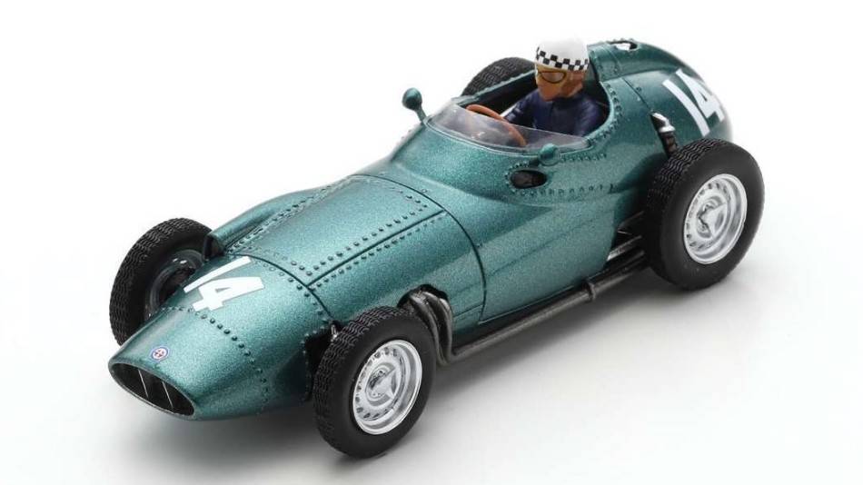 MODELE REDUIT COMPATIBLE AVEC BRM P25 JEAN BEHRA 1958 N.14 DUTCH GP 1:43 SPARK MODEL S5723