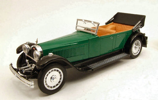 MODELLINO IN SCALA COMPATIBILE CON BUGATTI 41 ROYALE 1927 GREEN 1:43 RIO RI4245