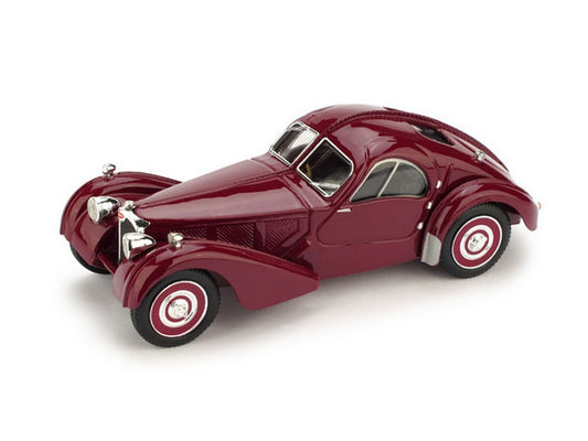 MODELE REDUIT COMPATIBLE AVEC BUGATTI ATLANTIC 1938 AMARANTO 1:43 BRUMM BM0088-02
