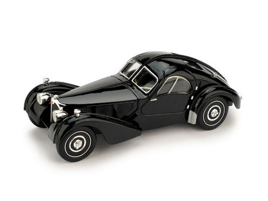 MODELLINO IN SCALA COMPATIBILE CON BUGATTI ATLANTIC 1938 NERO 1:43 BRUMM BM0088-01