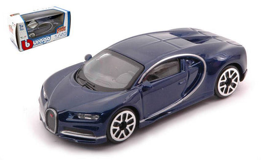 MODELE REDUIT COMPATIBLE AVEC BUGATTI CHIRON 2016 BLEU FONCE 1:43 BURAGO BU30348D