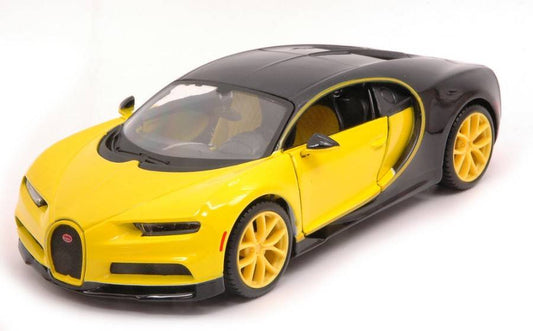 MODELE REDUIT COMPATIBLE AVEC BUGATTI CHIRON 2018 JAUNE 1:24 MAISTO MI31514Y