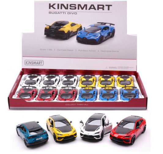 MODÈLE RÉDUIT COMPATIBLE AVEC BUGATTI DIVO COL.ASS. 1:36 KINSMART KT5442D