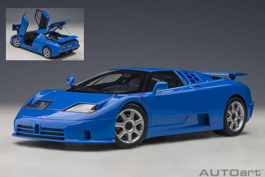 MODELE REDUIT COMPATIBLE AVEC BUGATTI EB 110 SS 1992 BLEU 1:18 AUTOART AA70917