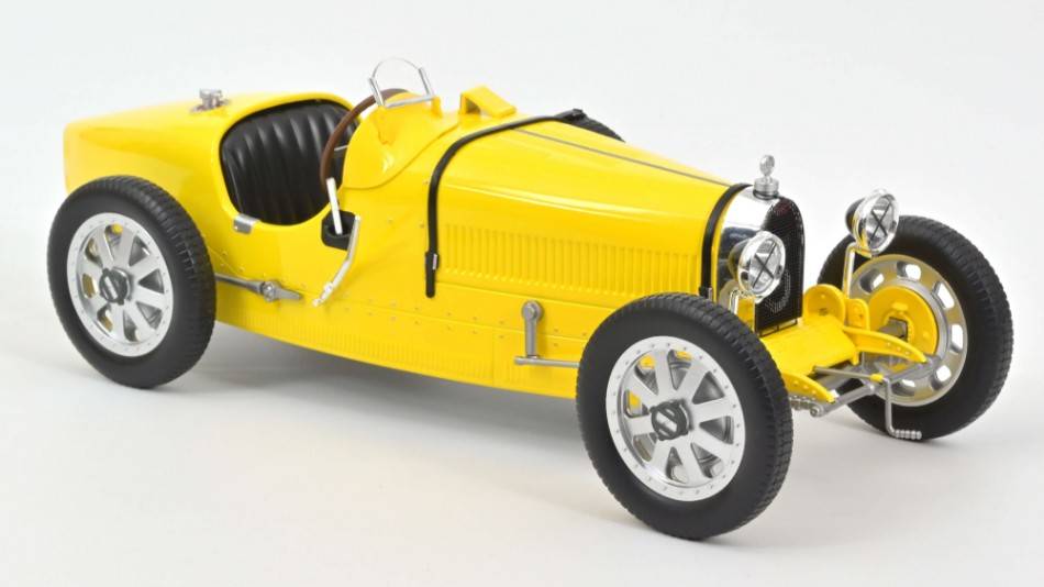 SCALE MODEL COMPATIBLE WITH BUGATTI T35 1925 YELLOW 1:12 NOREV NV125702