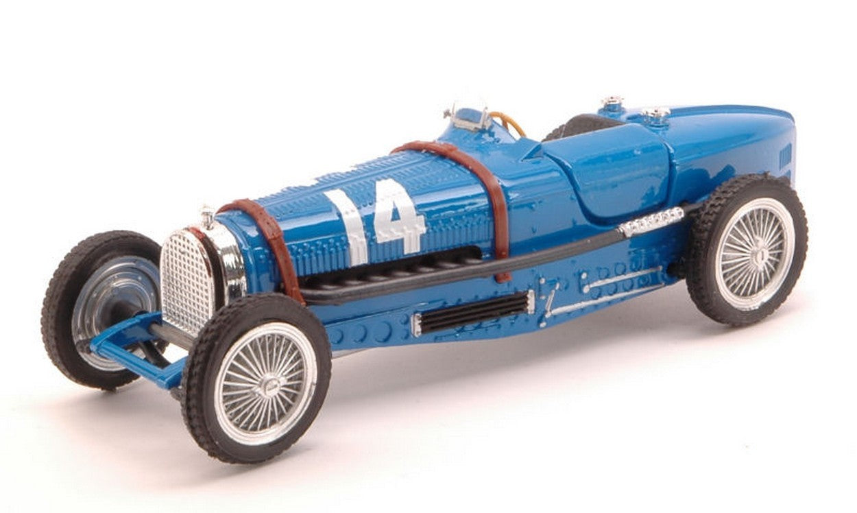 MODELLINO IN SCALA COMPATIBILE CON BUGATTI T.NUVOLARI 1934 N.14 RETIRED FRANCE GP 1:43 BRUMM BM0042